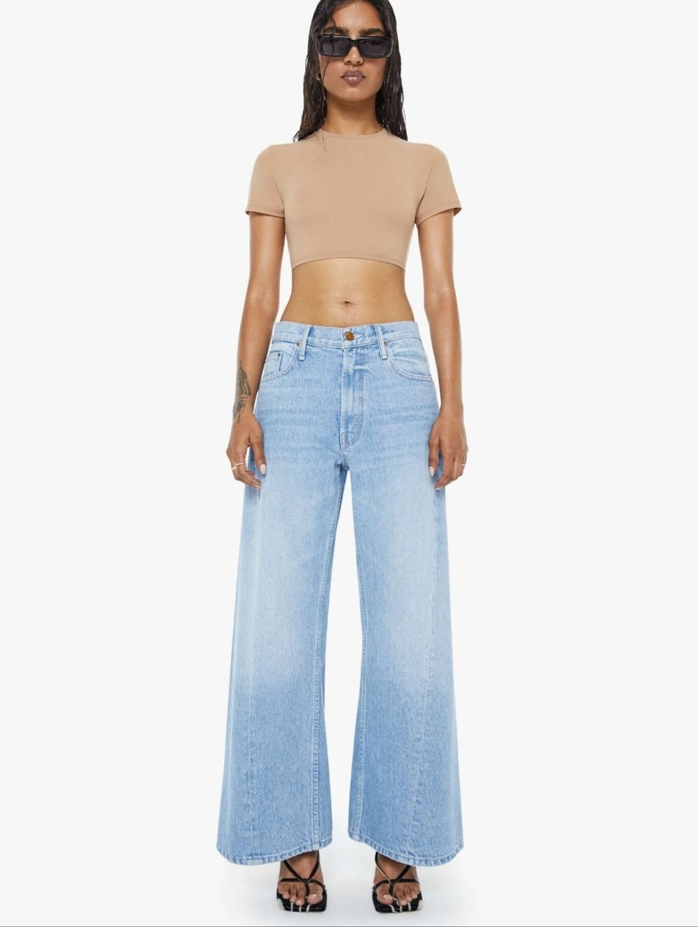 MOTHER Petites - The Lil Lemon Twist Sneak Jeans - Size 29 Petite